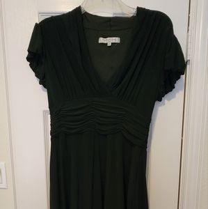 Evan Picone Women's Cocktail Formal Sleeveless Ruched Black Dress Size 12